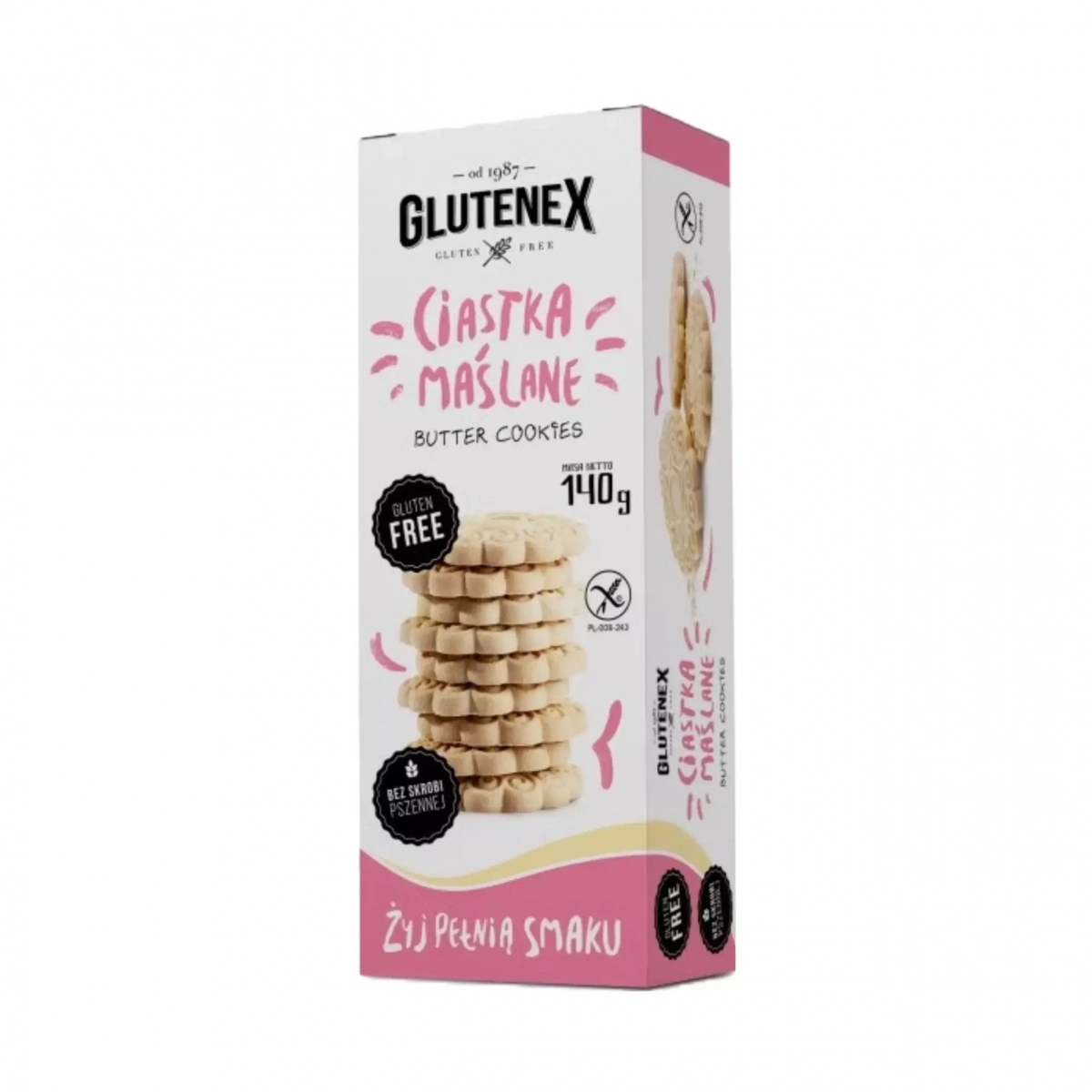 Bezglutenowe ciastka maślane 140 g Glutenex