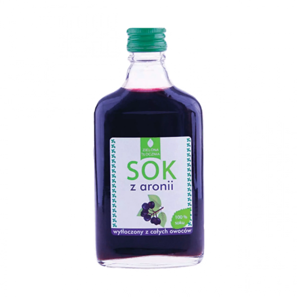 Sok Tłoczony z aronii 200 ml Zielona Tłocznia