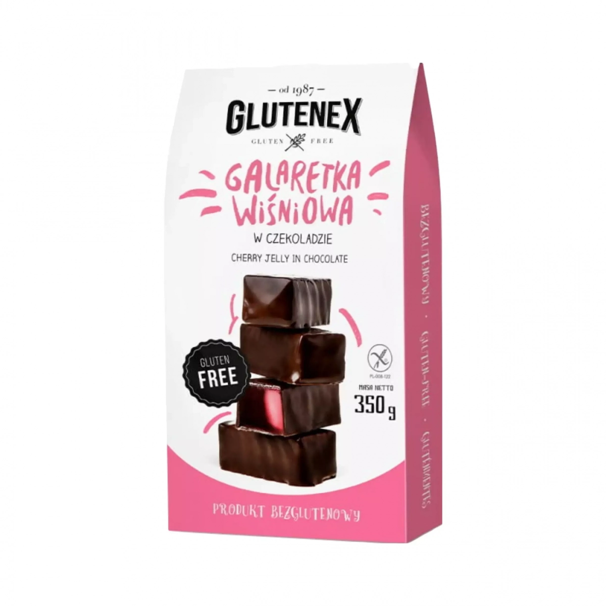 Bezglutenowe galaretki w czekoladzie 350 g Glutenex