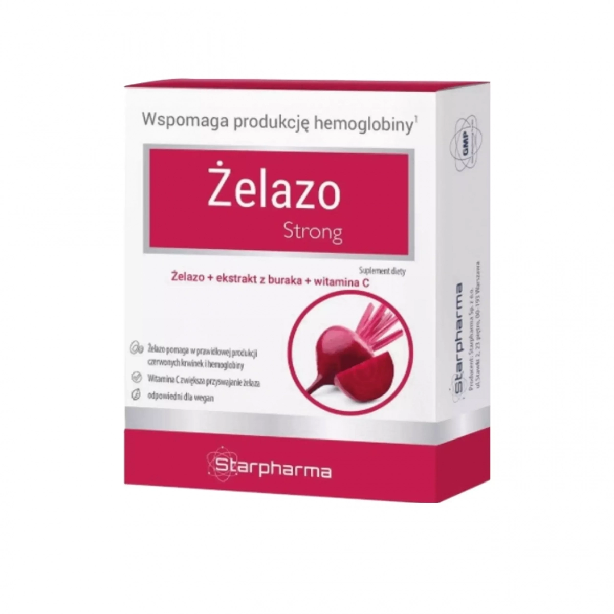 Żelazo Strong 30 kapsułek Starpharma