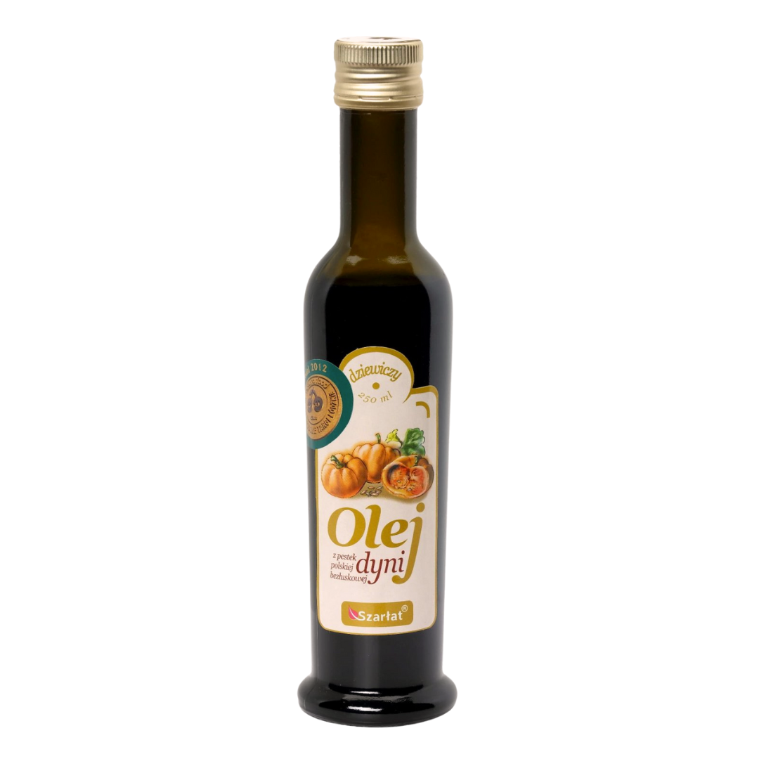 Olej z pestek polskiej dyni bezłuskowej Szarłat 250g