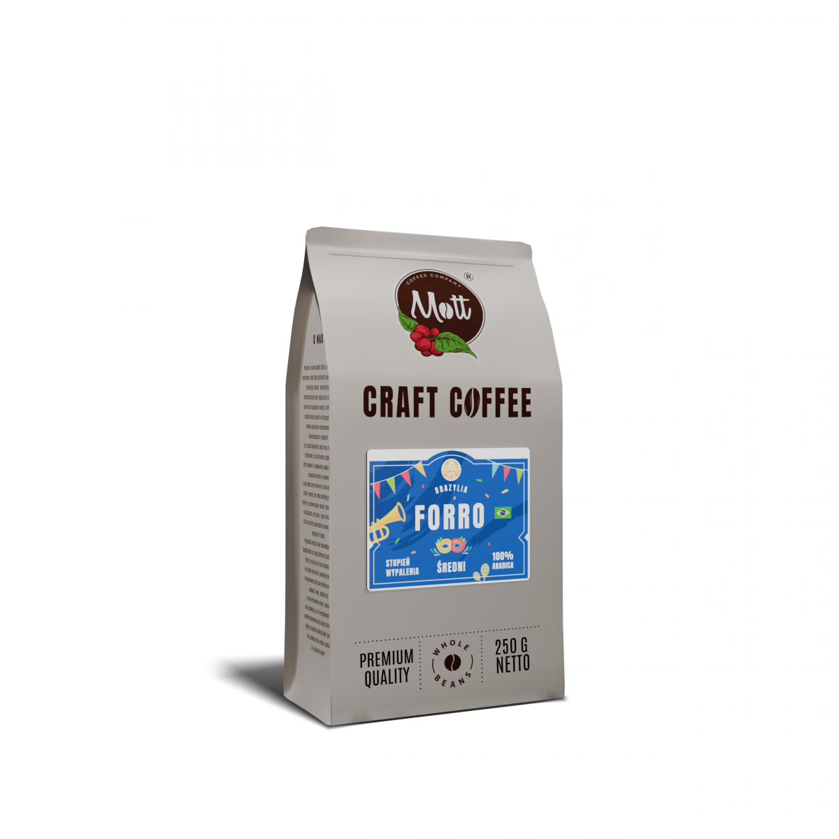 Kawa ziarnista Forro 100% Arabica Brazylijska Mott - 250 g