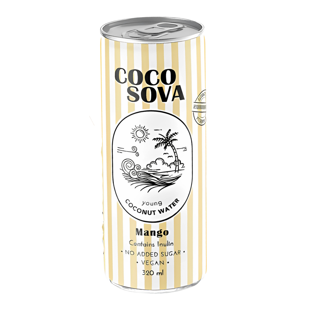 Woda kokosowa Cocosova o smaku mango z dodatkiem inuliny wzbogacony Witaminy C 320ml