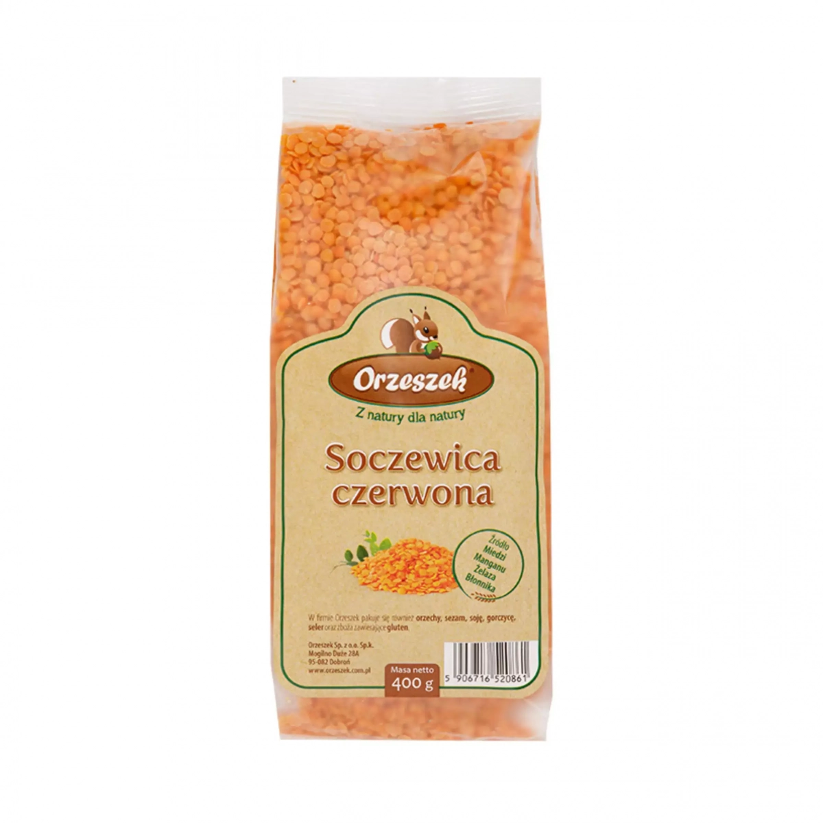 Soczewica czerwona Orzeszek - 1 kg