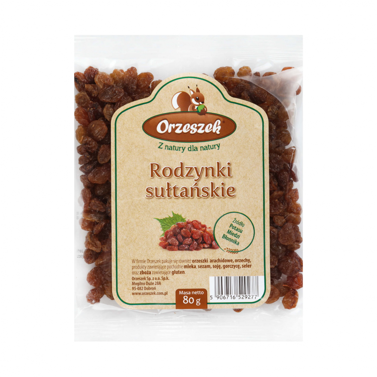 Rodzynki sułtańskie Orzeszek - 500 g