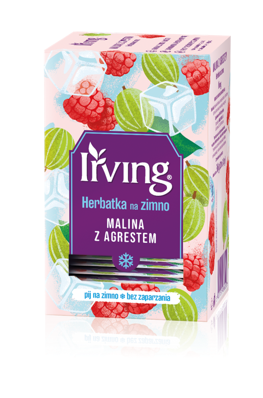 Herbatka na zimno malina agrest 20 kop. Irving