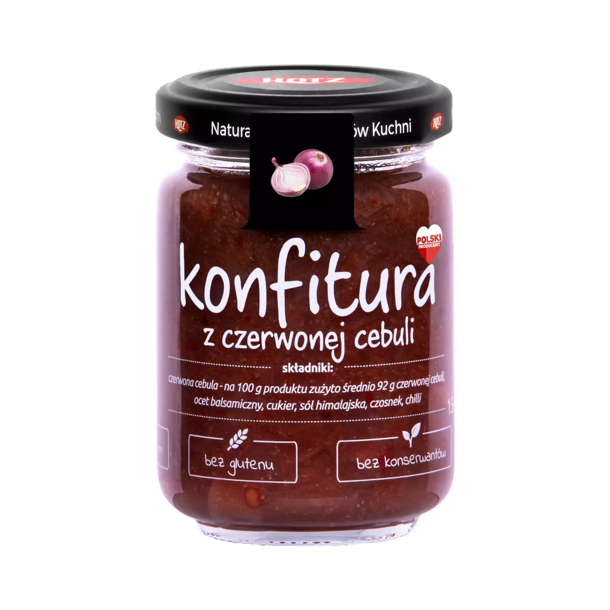 Konfitura z czerwonej cebuli 156 g Hotz