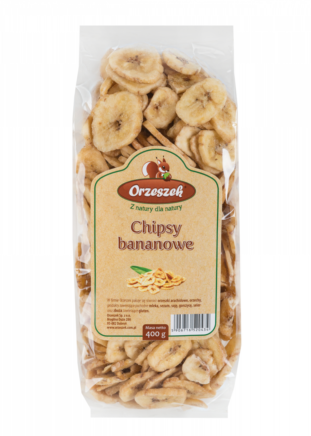 Chipsy bananowe Orzeszek - 100 g