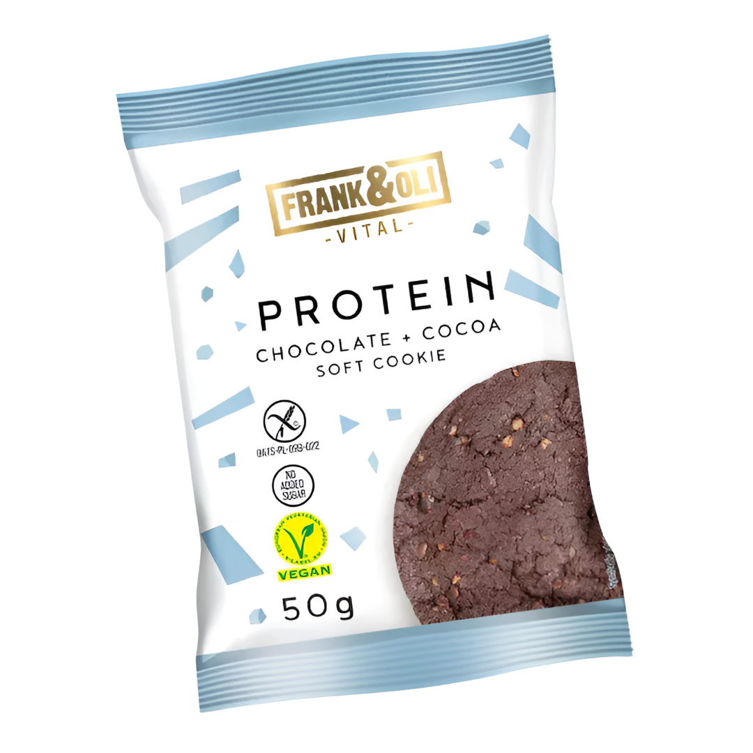 Proteinowe ciastko z czekoladą i kakao 50g Frank&Oli Vital