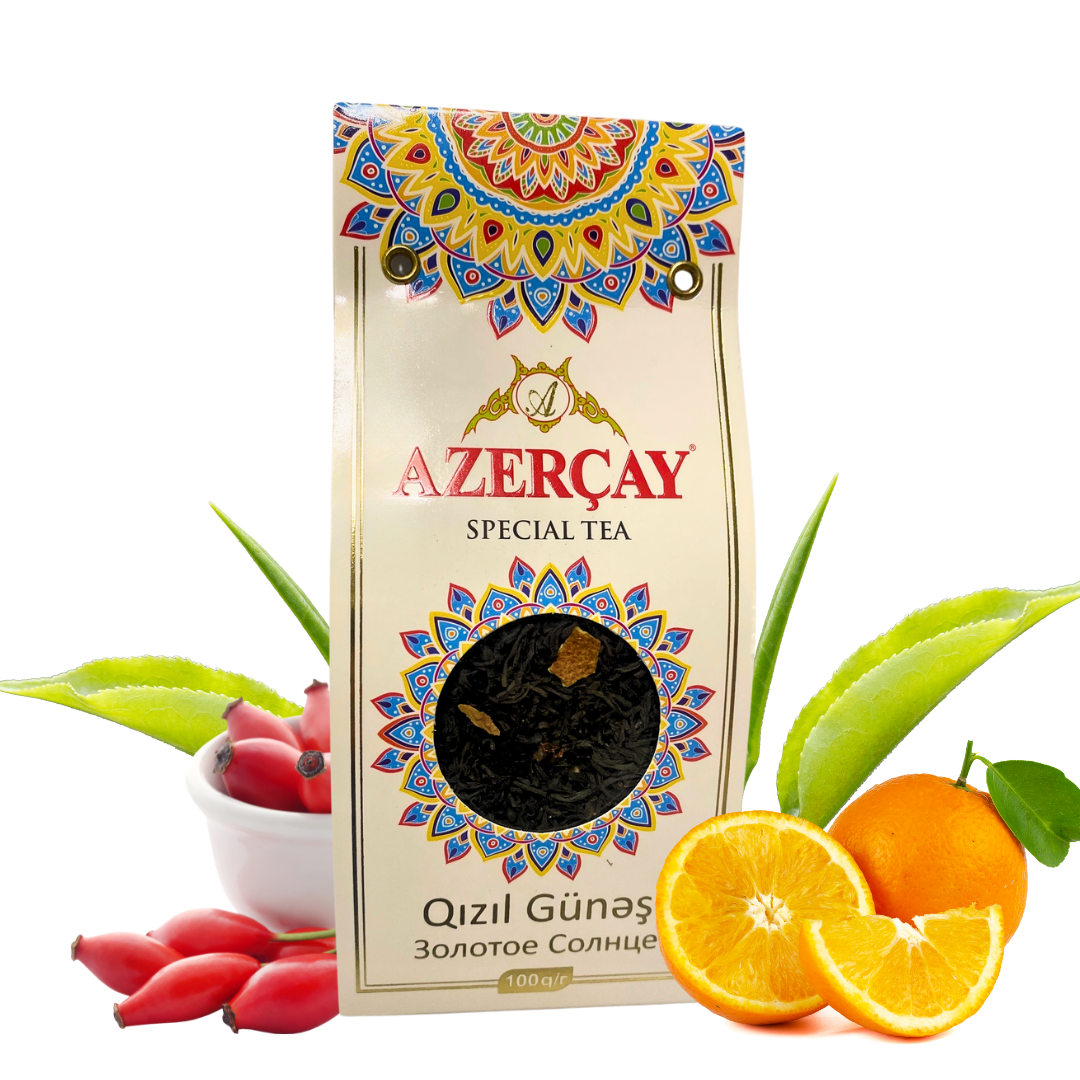 Herbata czarna liściasta Golden Sun 100g AZERCAY