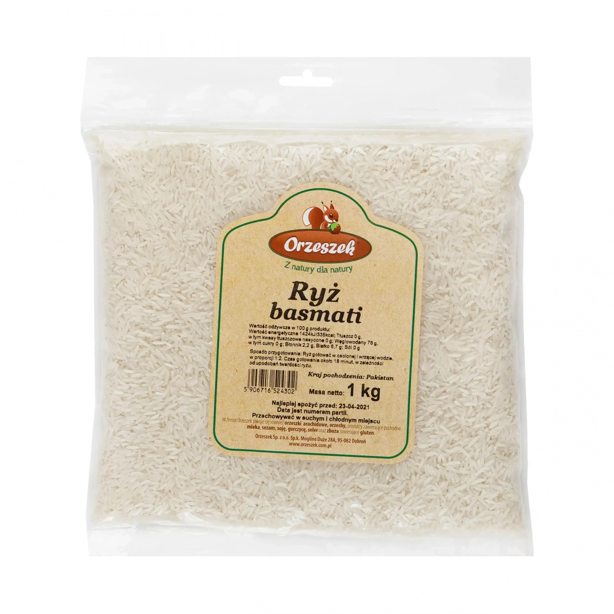 Ryż basmati Orzeszek - 1 kg