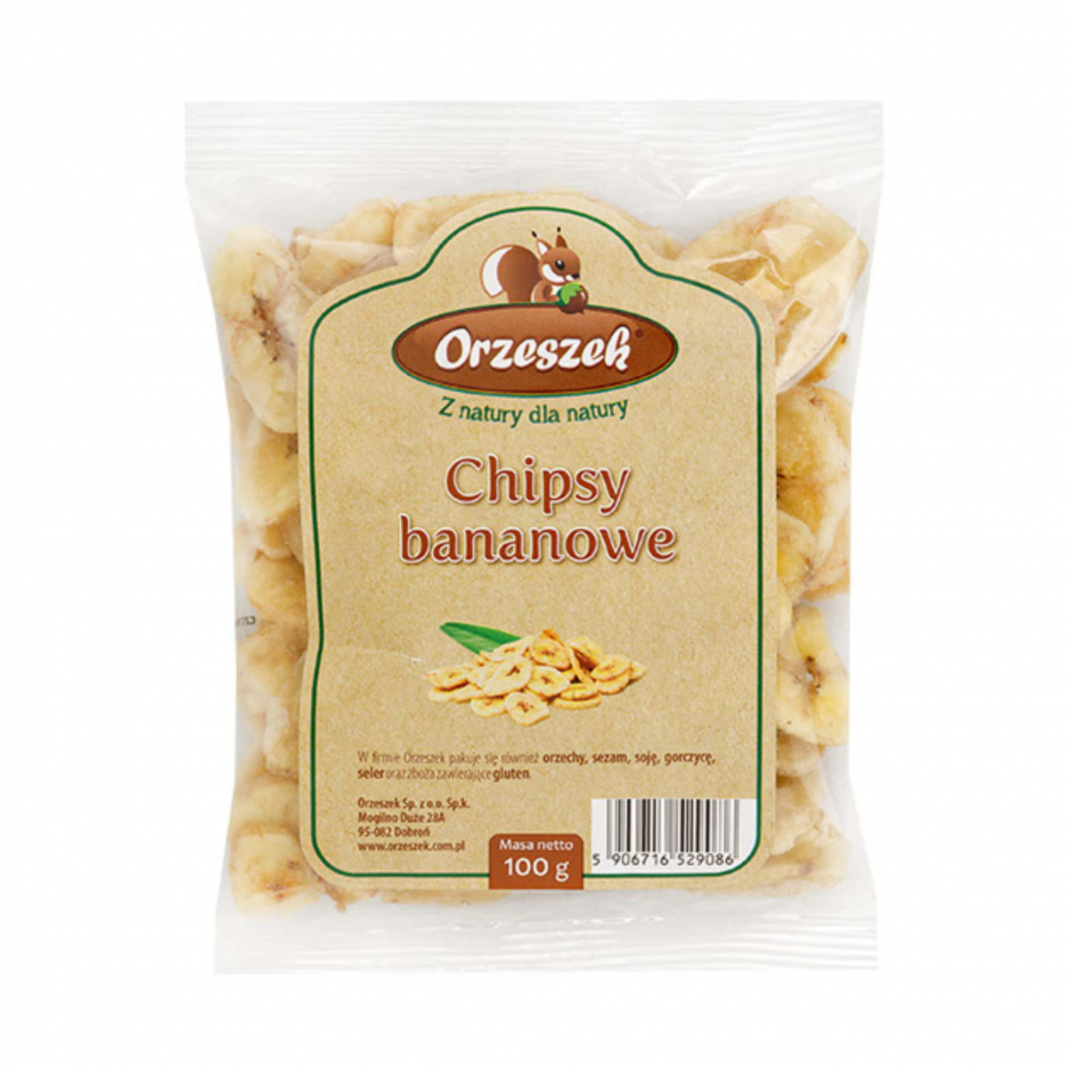 Chipsy bananowe Orzeszek - 100 g