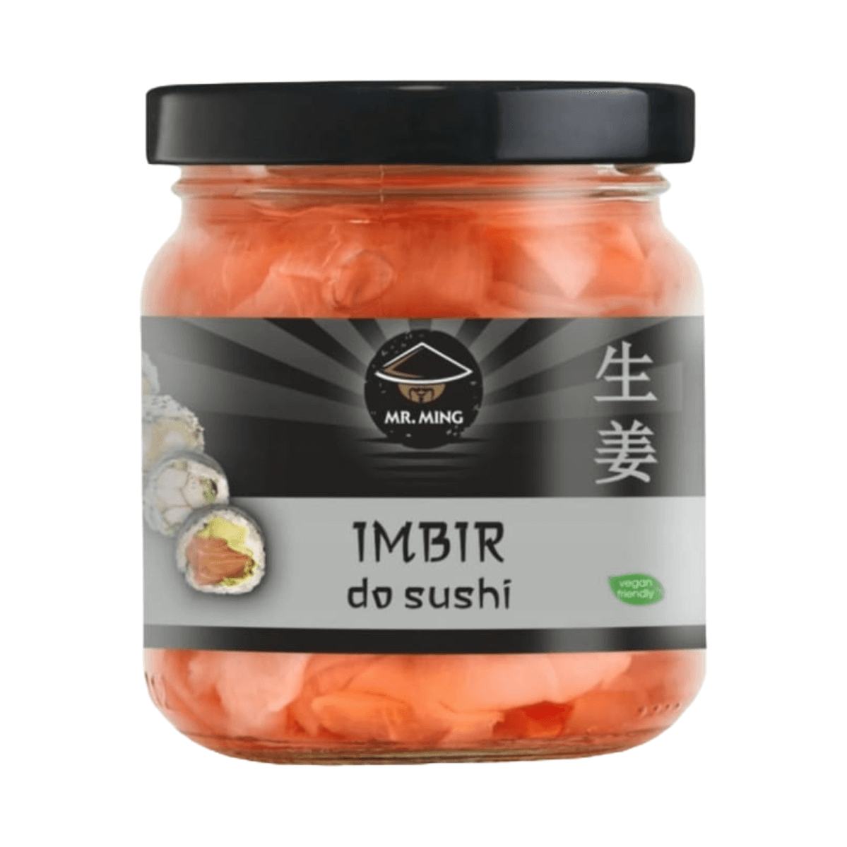 Imbir Marynowany Różowy Do Sushi 190g Mr. Ming