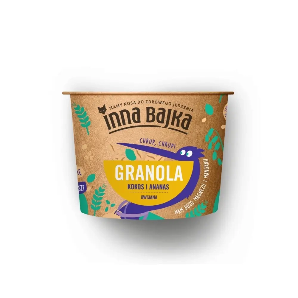 Granola owsiana kokos i ananas Inna Bajka - 65 g