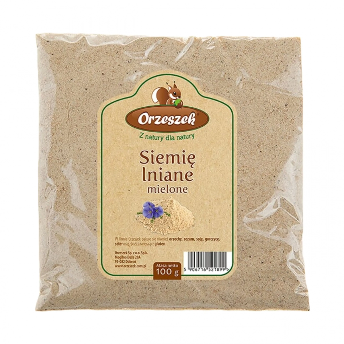 Siemię lniane - mielone Orzeszek - 1 kg