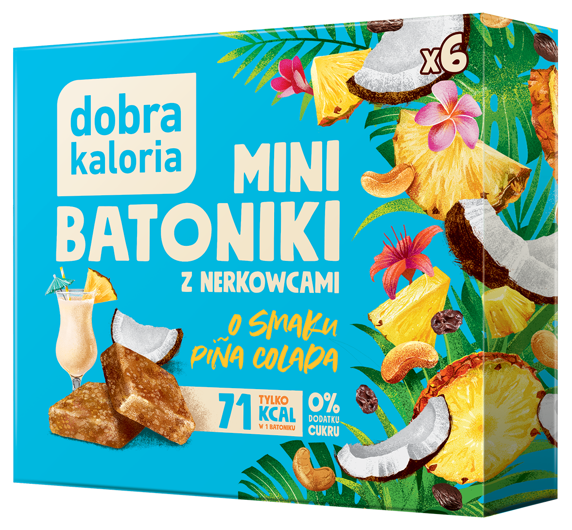 Mini batoniki z nerkowców o smaku Pina Colada Dobra Kaloria