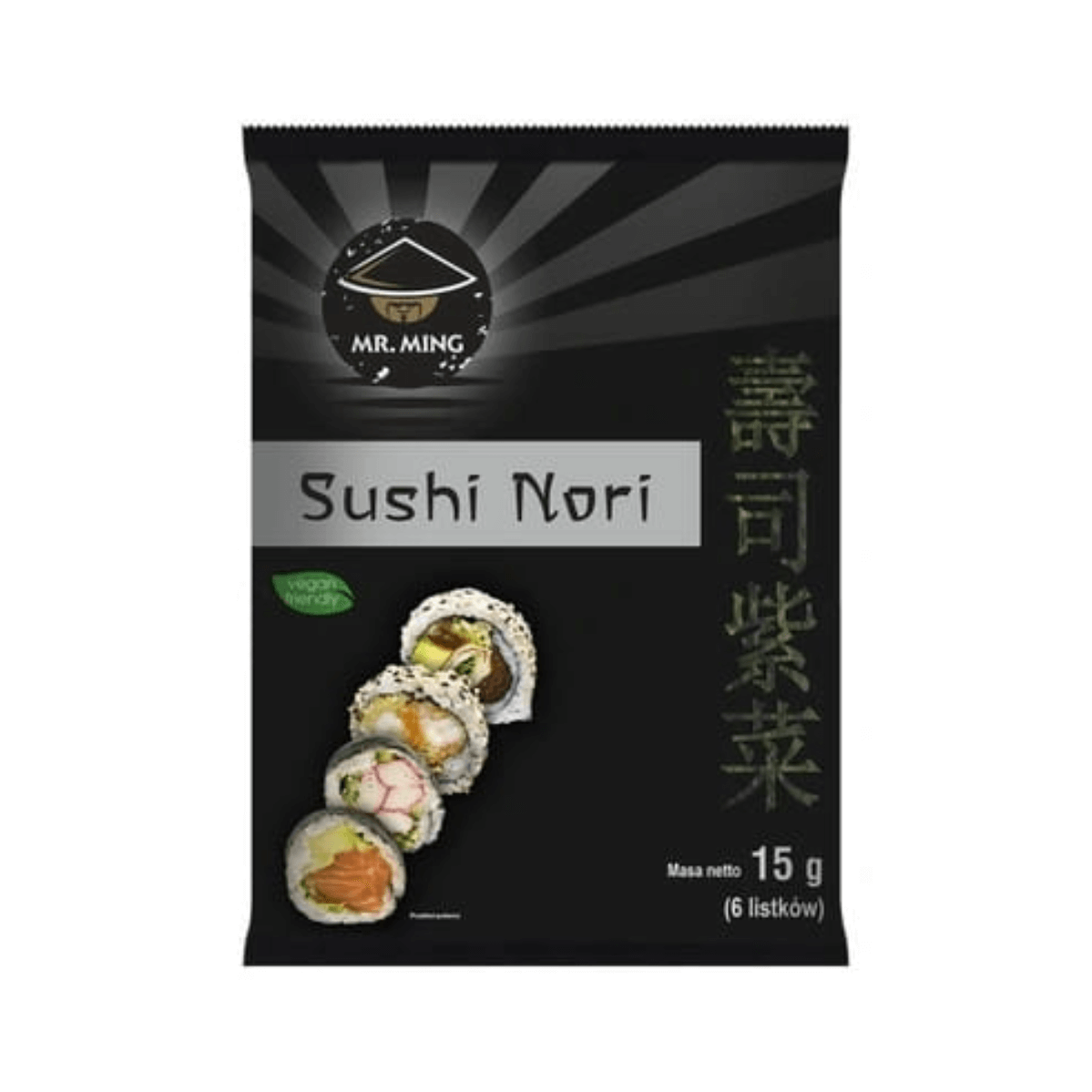 Algi Sushi Nori 15g 6 listków Mr.Ming