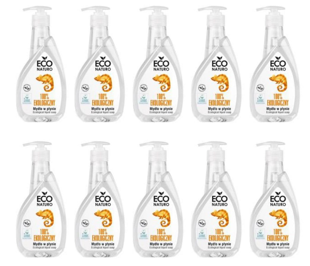 10 x Naturalne mydło w płynie w wersji belgijskiej 400 ml Eco Naturo