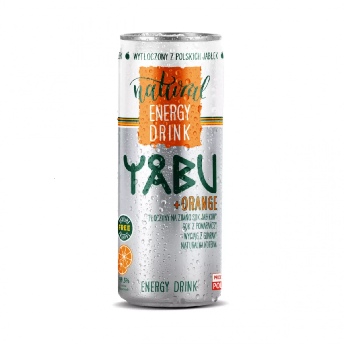 YABU - Natural Energy Drink jabłkowo - pomarańczowy 250ml