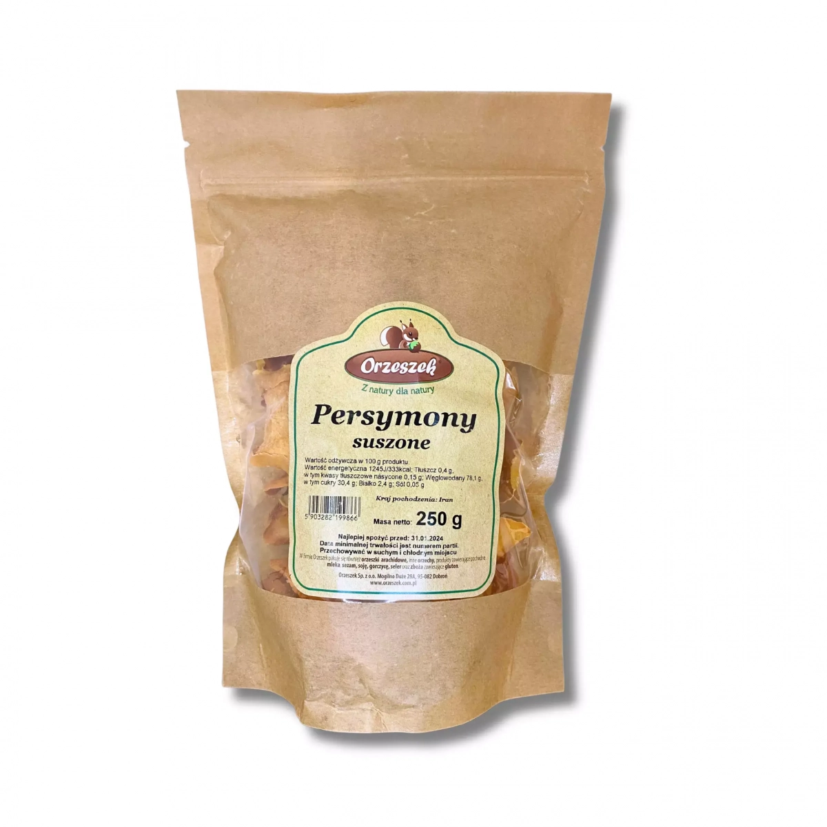 Persymony suszone 250g Orzeszek