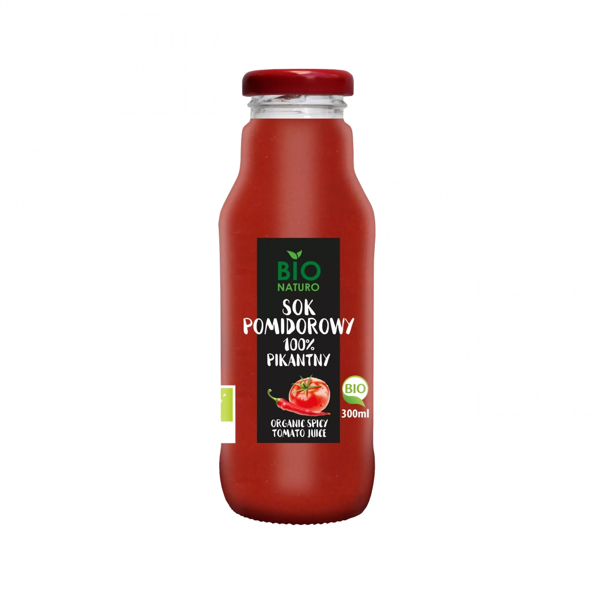 Ekologiczny sok pomidorowy z chili 300 ml Bio Naturo