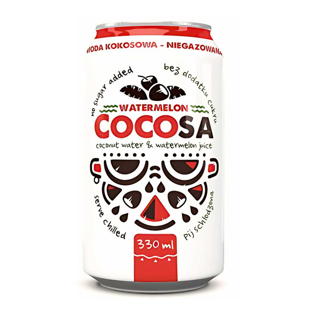 Woda Kokosowa 100% naturalna arbuzowa 330 ml Diet Food