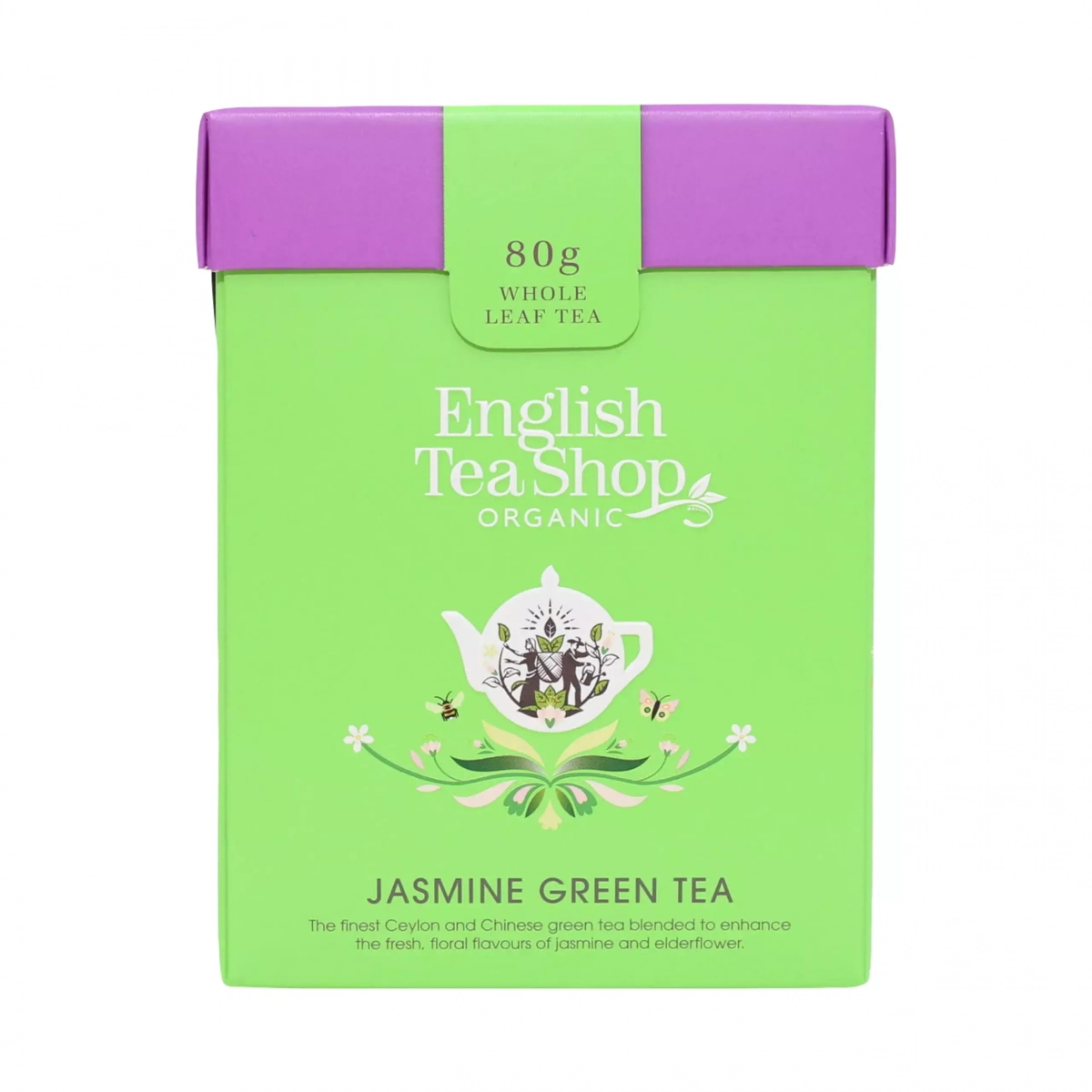 Organiczna, sypana zielona herbata z jaśminem i dzikim bzem English Tea Shop