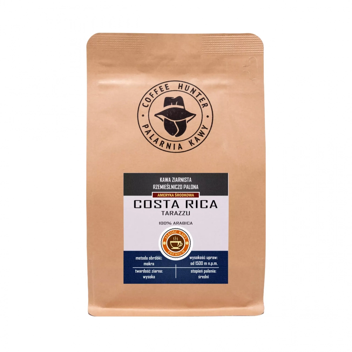 Kawa ziarnista COSTA RICA TARAZZU Coffe Hunter - 250 g
