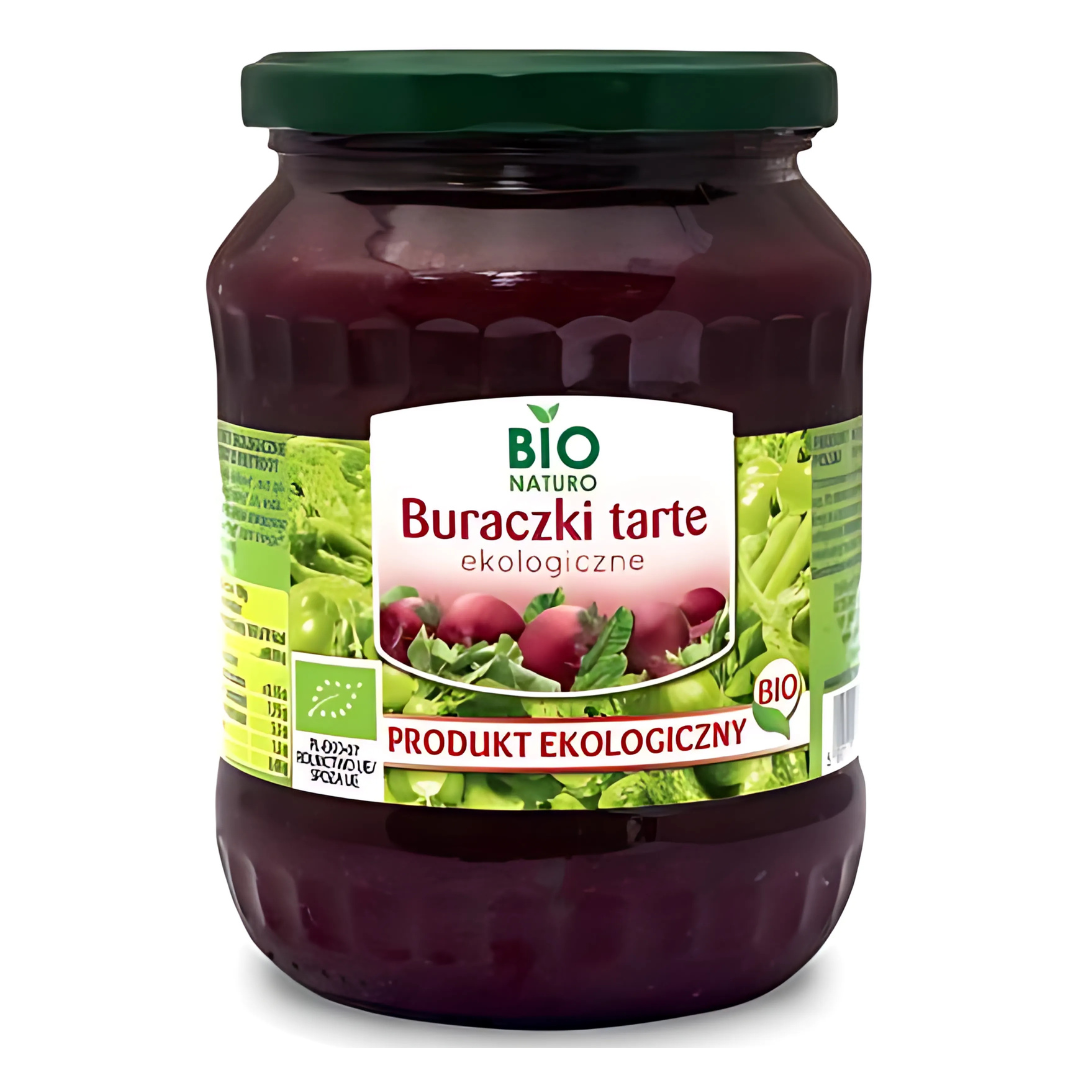 Ekologiczne buraczki tarte 680g Bio Naturo