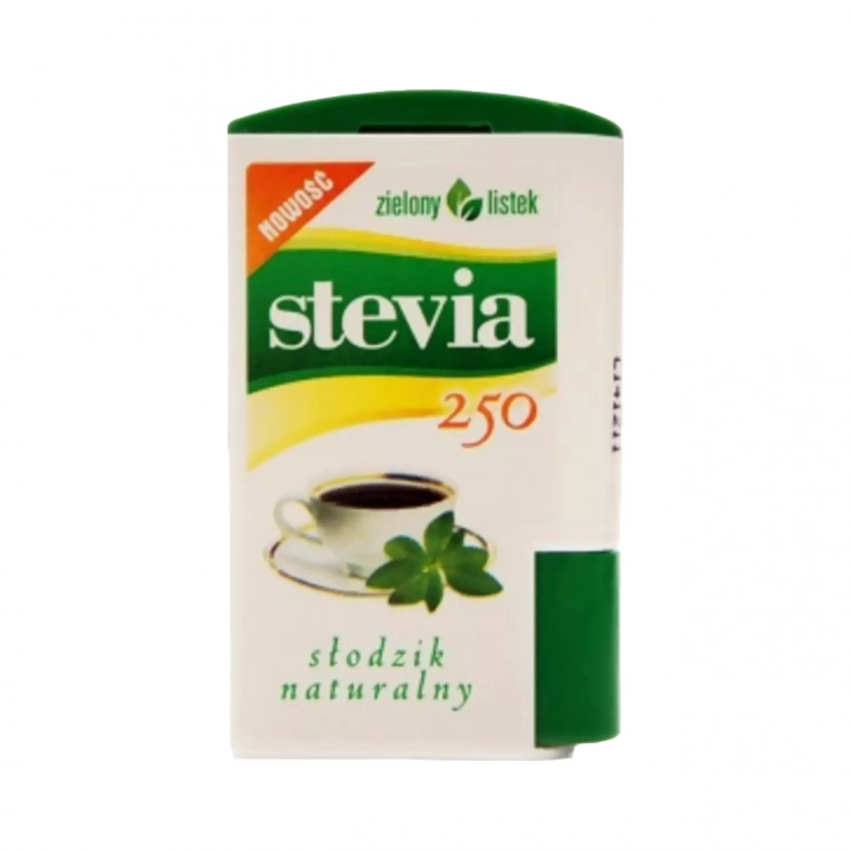 Stevia słodzik naturalnego pochodzenia w tabletkach 250 tab. Zielony Listek