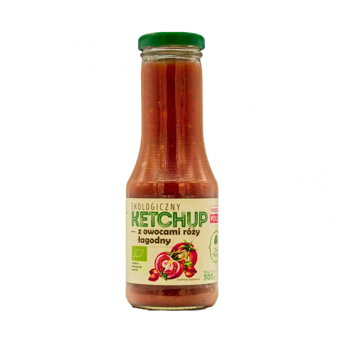 Ketchup z owocami róży łagodny EKO 300g Dary Natury