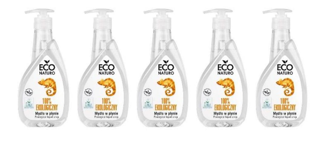 5 x Naturalne mydło w płynie w wersji belgijskiej 400 ml Eco Naturo