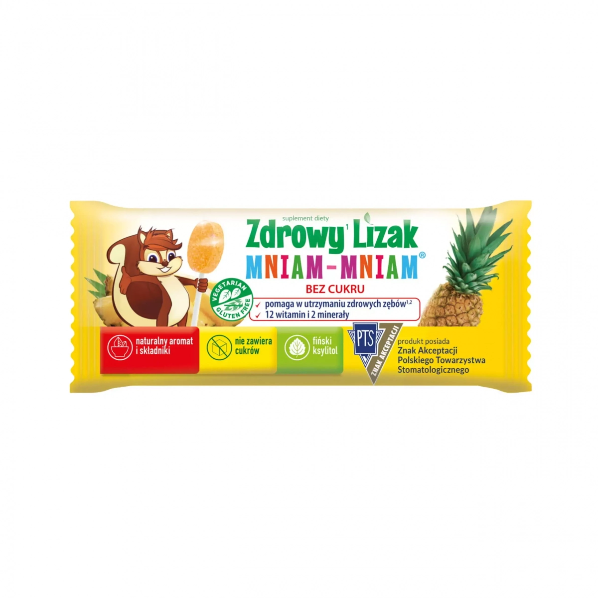 Zdrowy lizak z witaminami 4 + 1 GRATIS Mniam-Mniam