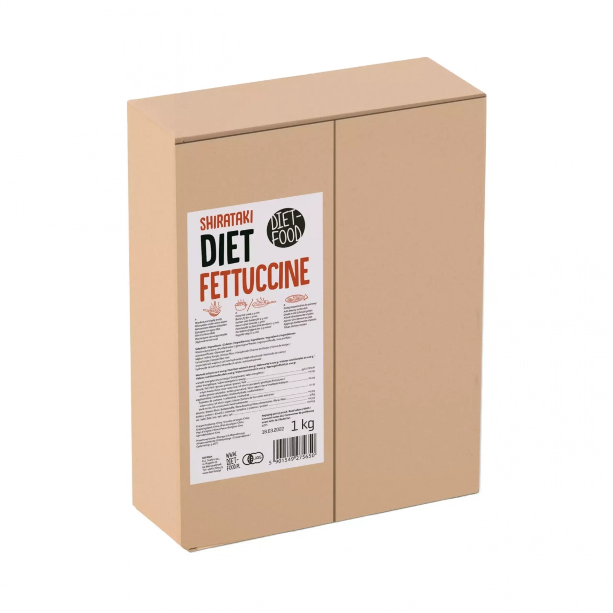 Bio Makaron Shirataki Konjac Fettuccine Diet Food - 1 kg