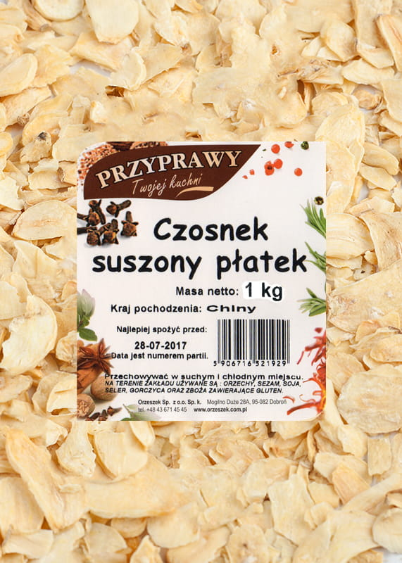 Czosnek suszony - płatek Przyprawy Twojej kuchni - 30 g