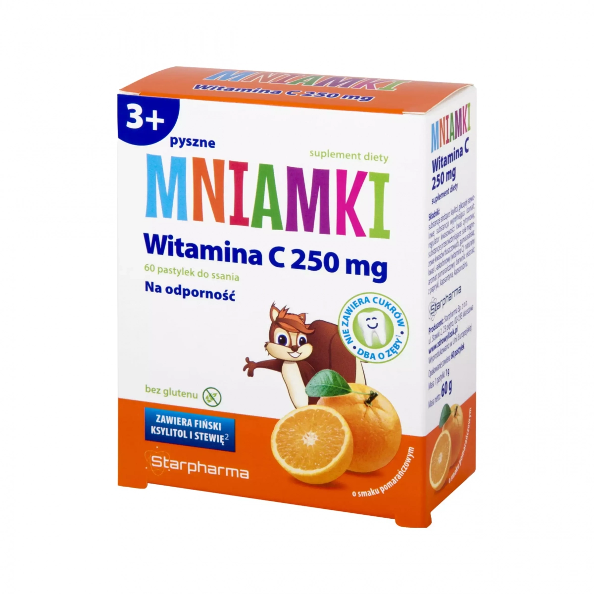 Mniamki z witaminą C 250 mg 60 pastylek Mniam-Mniam