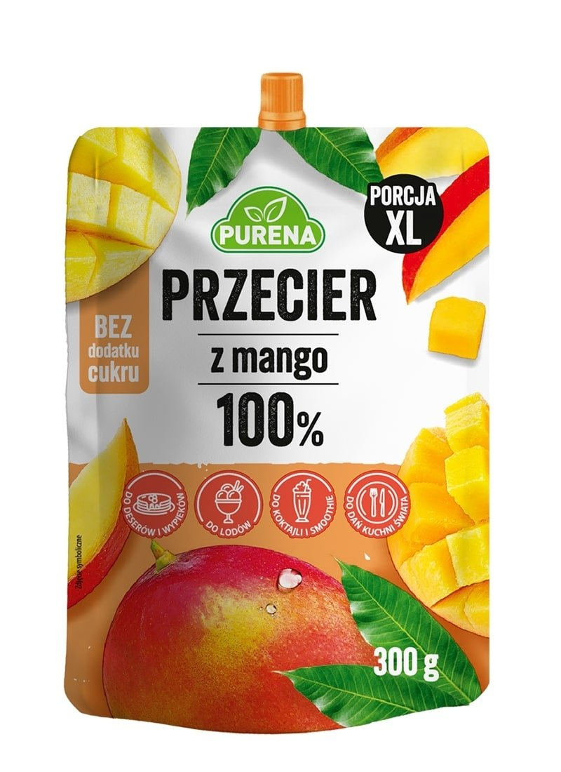 Przecier mango 100% 300 g Purena