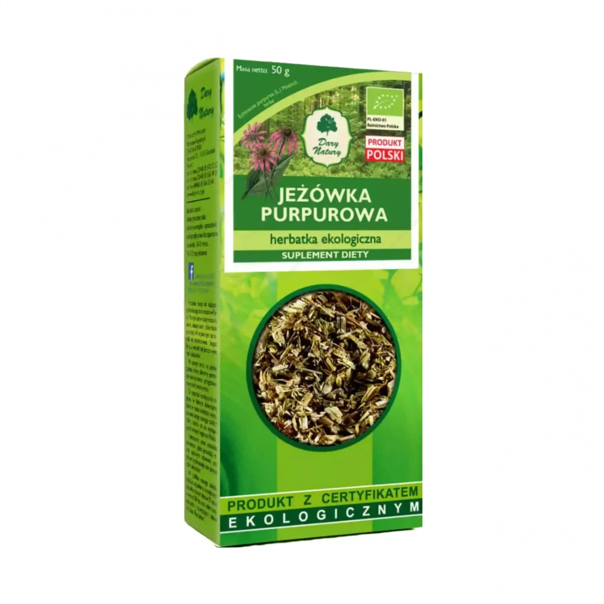 Herbatka jeżówka purpurowa EKO 50g Dary Natury