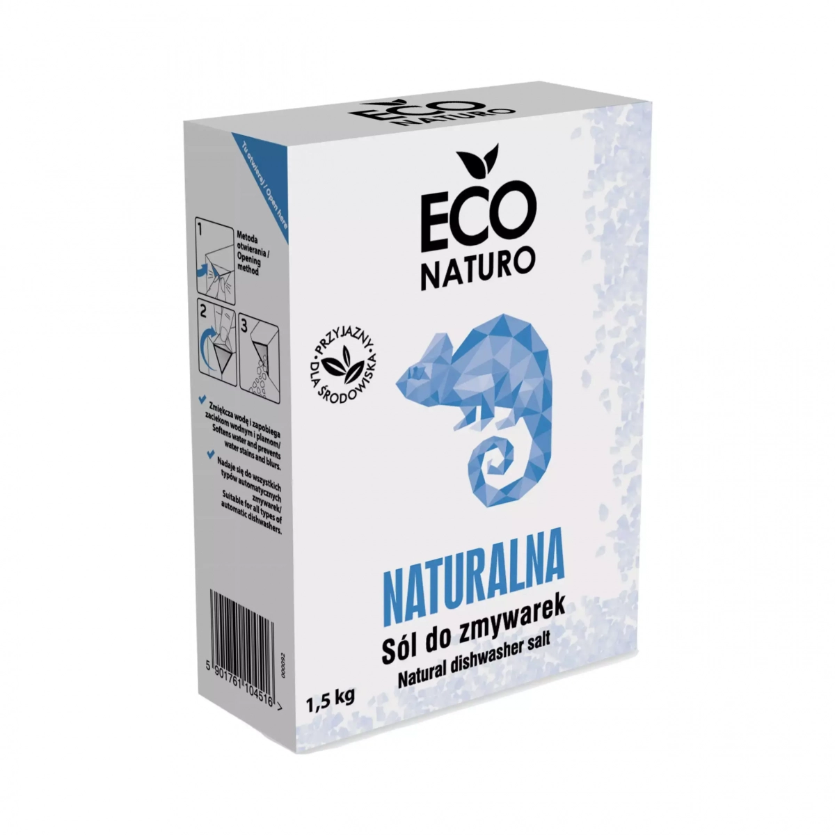 Naturalna sól do zmywarki Eco Label 1.5 kg Eco Naturo