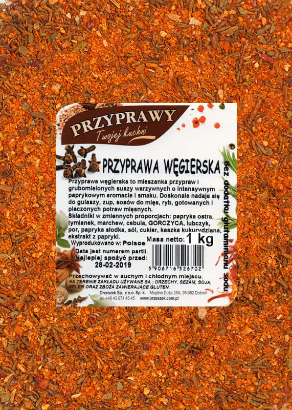 Przyprawa węgierska Przyprawy Twojej kuchni - 1 kg