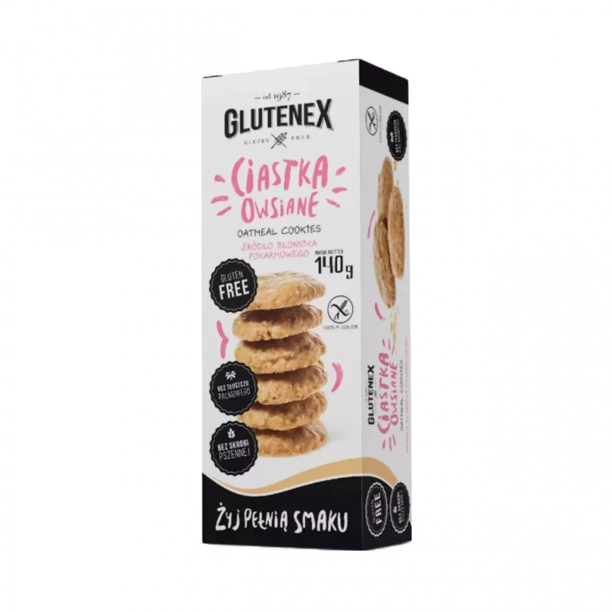 Bezglutenowe ciastka owsiane 140 g Glutenex