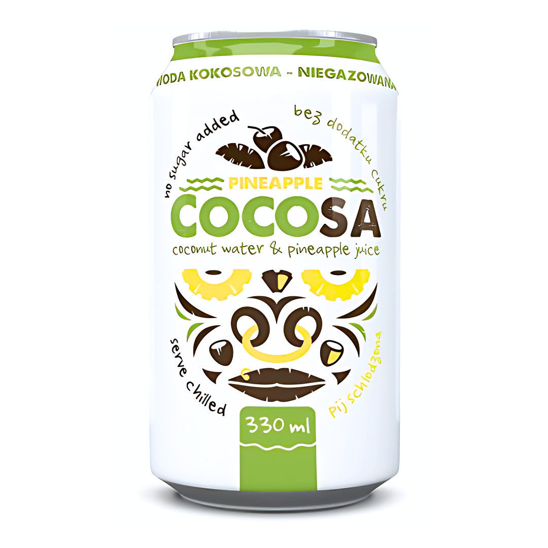 Woda Kokosowa 100% naturalna ananas 330 ml Diet Food