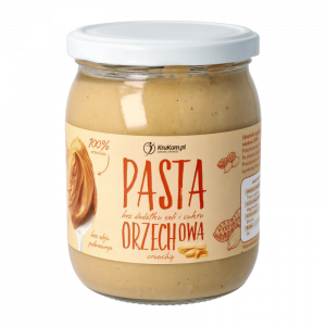 Pasta orzechowa crunchy z kawałkami orzechów 500g Krukam