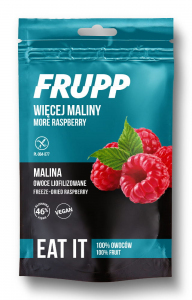 FRUPP Malina owoce liofilizowane plastry bezglutenowe kawałki 15g Celiko