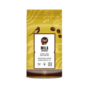 Kawa ziarnista 75% ROBUSTA 25 % ARABICA Blend Coffee Mila Espresso Mott - 250 g