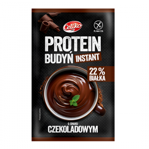 Budyń proteinowy o smaku czekoladowym instant bezglutenowy 40g Celiko
