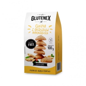 Bezglutenowe ciastka z orzechów arachidowych 100 g Glutenex