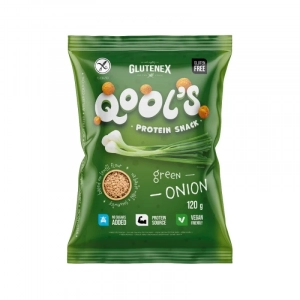 Qool`s snacki proteinowe - zielona cebulka 120g Glutenex