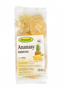 Ananas suszony naturalnie, krążki 1kg Orzeszek - 400 g