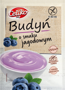 Kisiel o smaku jagodowym bez cukru bezglutenowy 40g Celiko